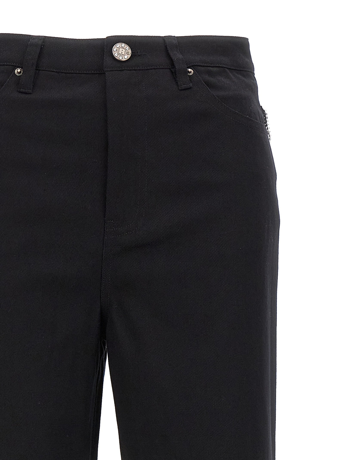 ROTATE Birger Christensen Jeans Twill High Rise Black, view 3