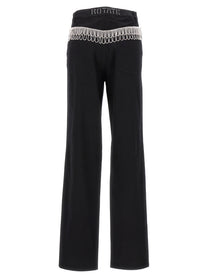 ROTATE Birger Christensen Jeans Twill High Rise Black, view 2