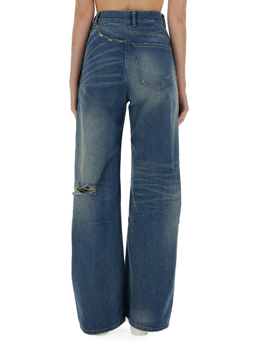 MM6 Maison Margiela Women's Jeans Twist Blue