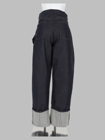 JW Anderson Men's Jeans Twisted Turn up Workwear Blue