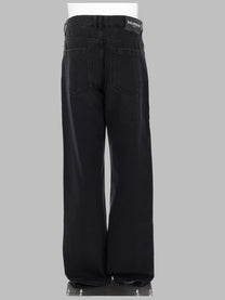 Balmain Men's Jeans Vestibilità Ampia Black