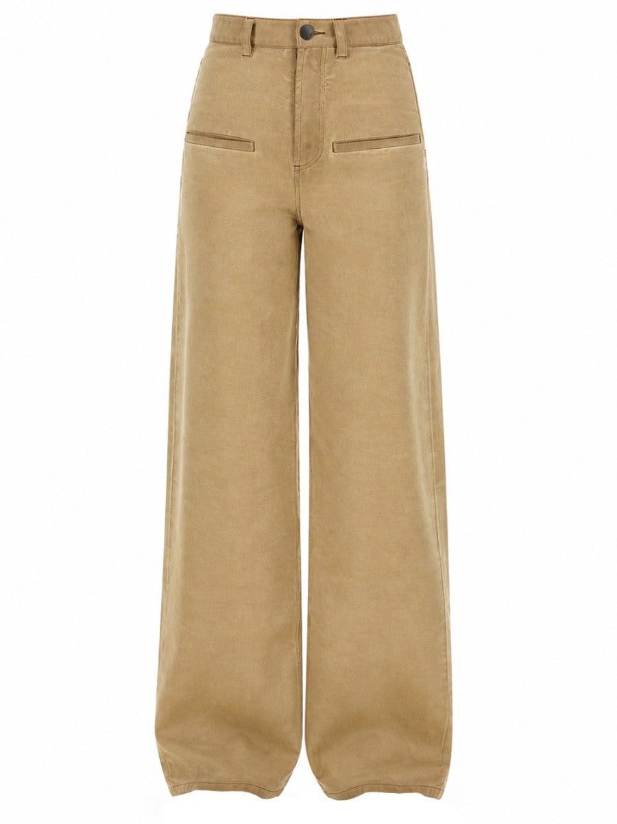 Uma Wang Women's Jeans Wde Leg Beige