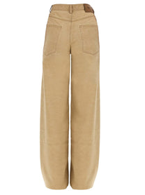 Uma Wang Women's Jeans Wde Leg Beige