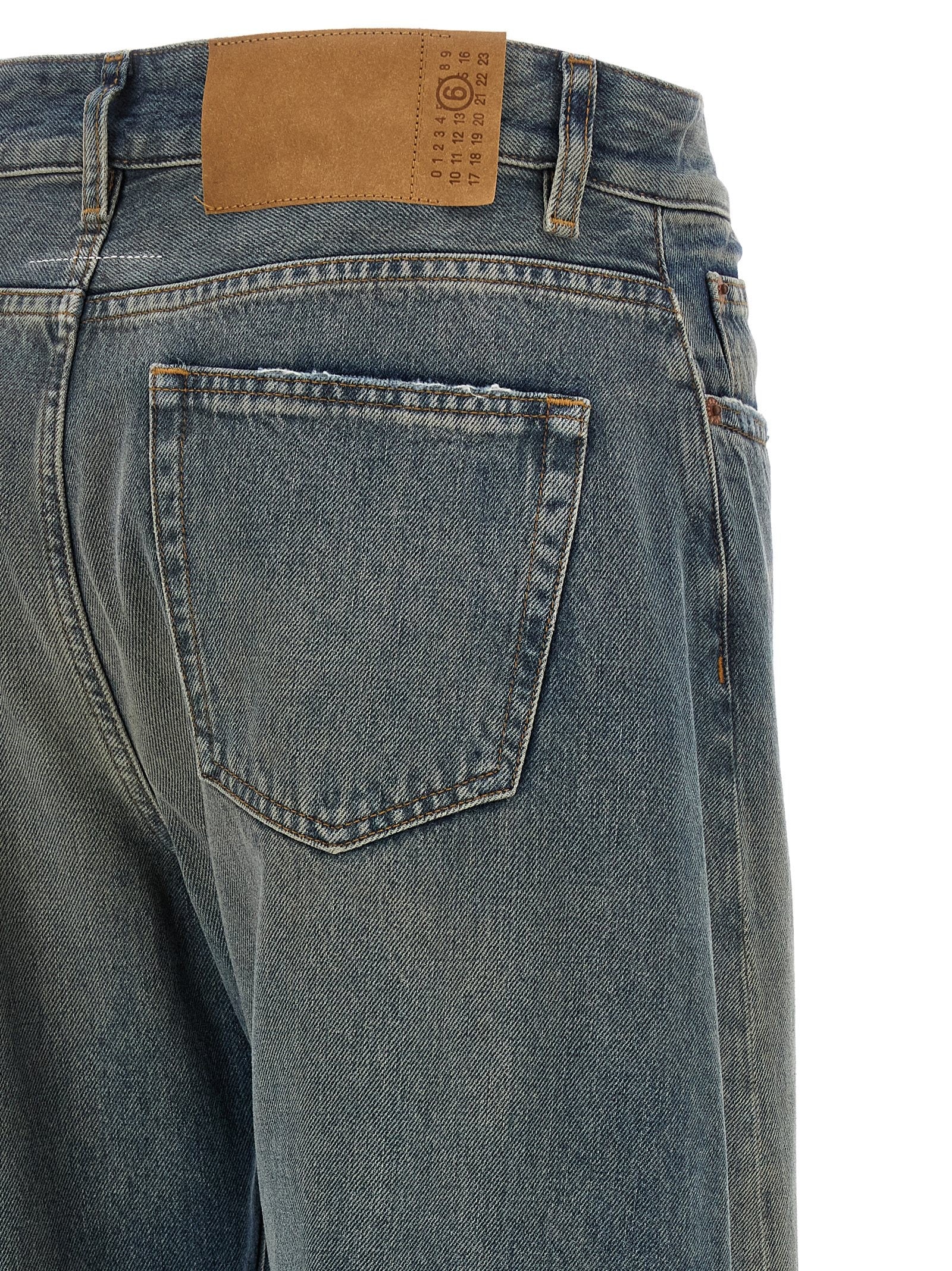 MM6 Maison Margiela Jeans Wide Leg Blue