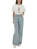 Moschino Jeans Women's Jeans Wide Leg Blue, view 2