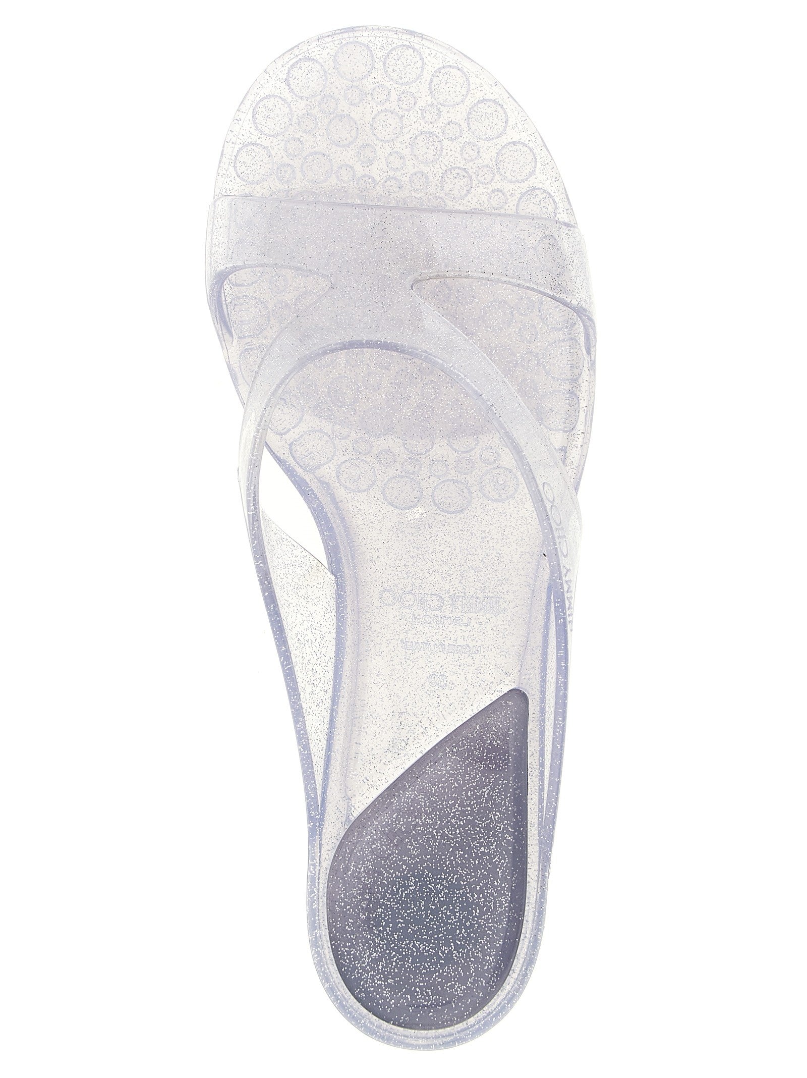 Jimmy Choo Jelly Drop Sandals Silver