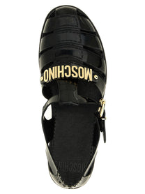 Moschino Jelly Sandals Black