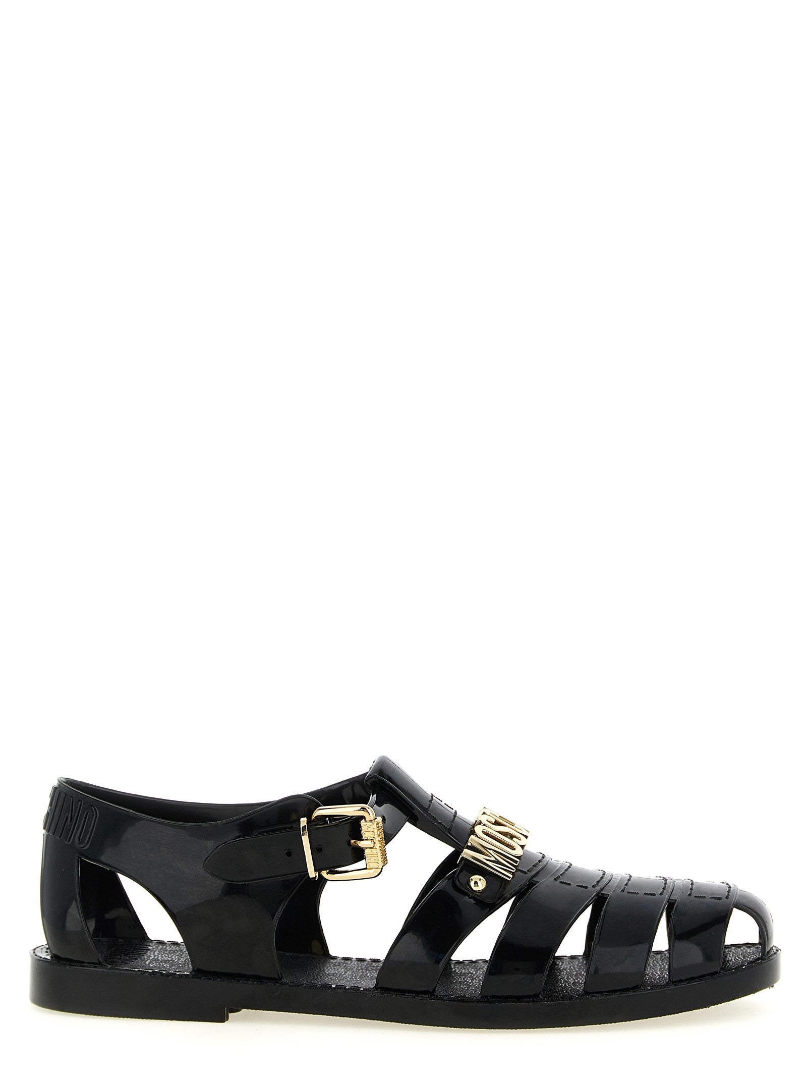 Moschino Jelly Sandals Black