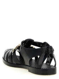 Moschino Jelly Sandals Black