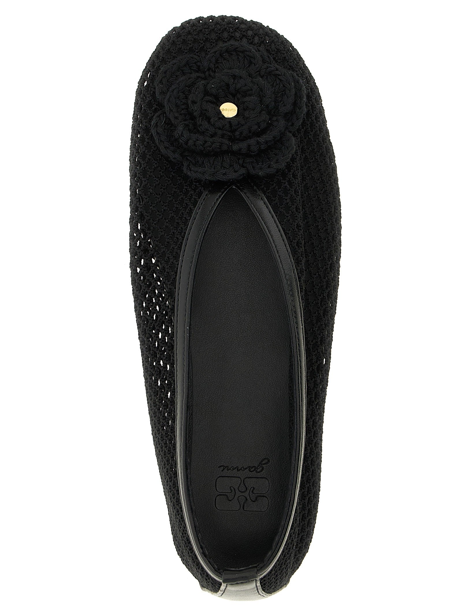 Ganni Jenny Ballet Flats Black
