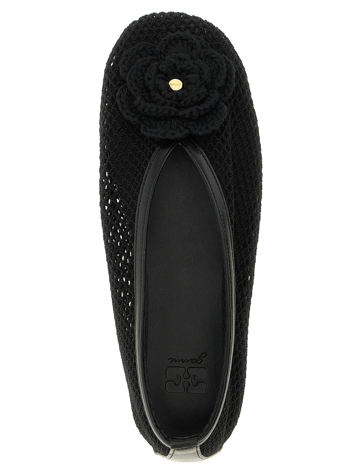 Ganni Jenny Ballet Flats Black, view 4