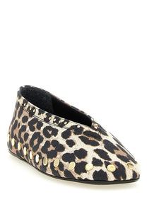 Ganni Jenny Ballet Flats Gold