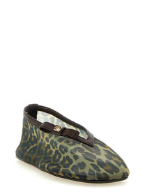 Ganni Jenny Ballet Flats Brown