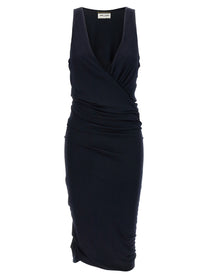Saint Laurent Jersey Dress Blue