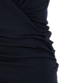 Saint Laurent Jersey Dress Blue