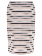 ROTATE Birger Christensen Jersey Midi Skirt Blue, view 2