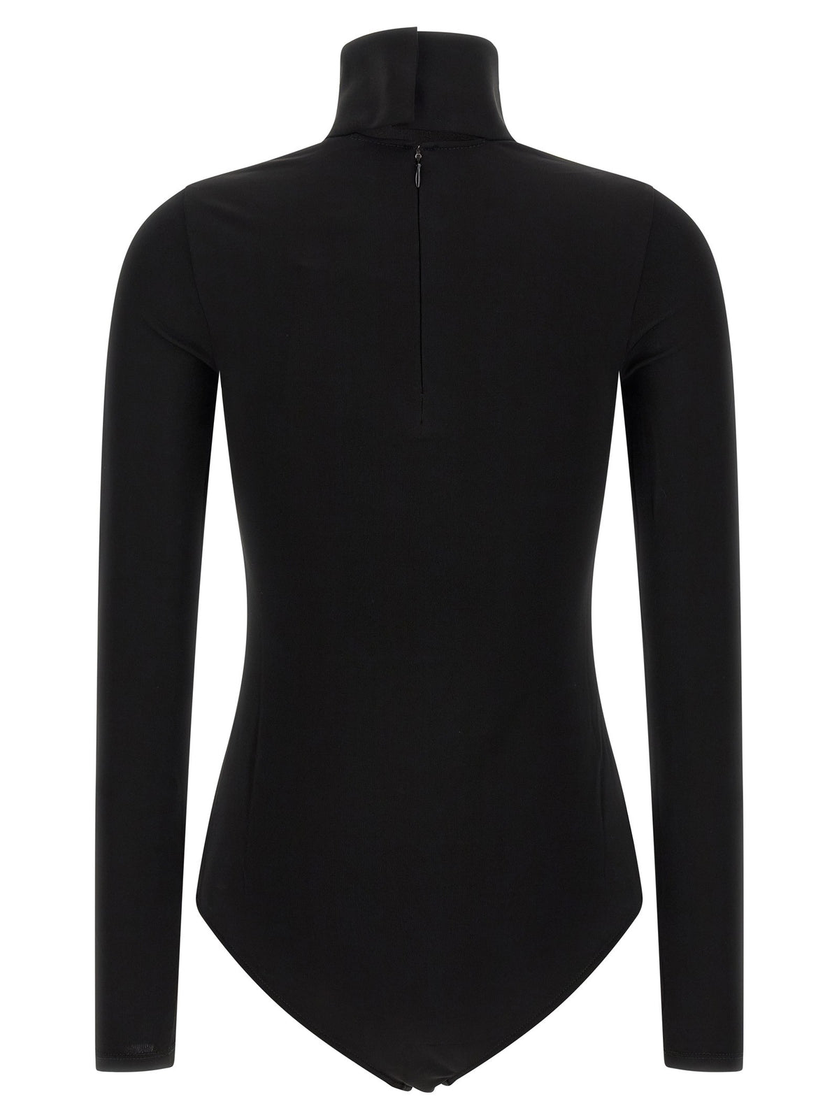 courrèges Jersey Mockneck Bodysuit Black, view 2