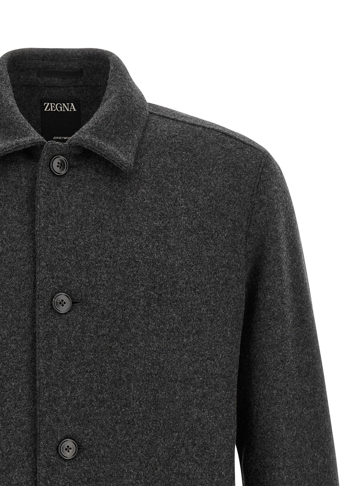 Zegna Jersey Overshirt Grey