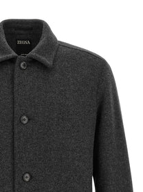Zegna Jersey Overshirt Grey