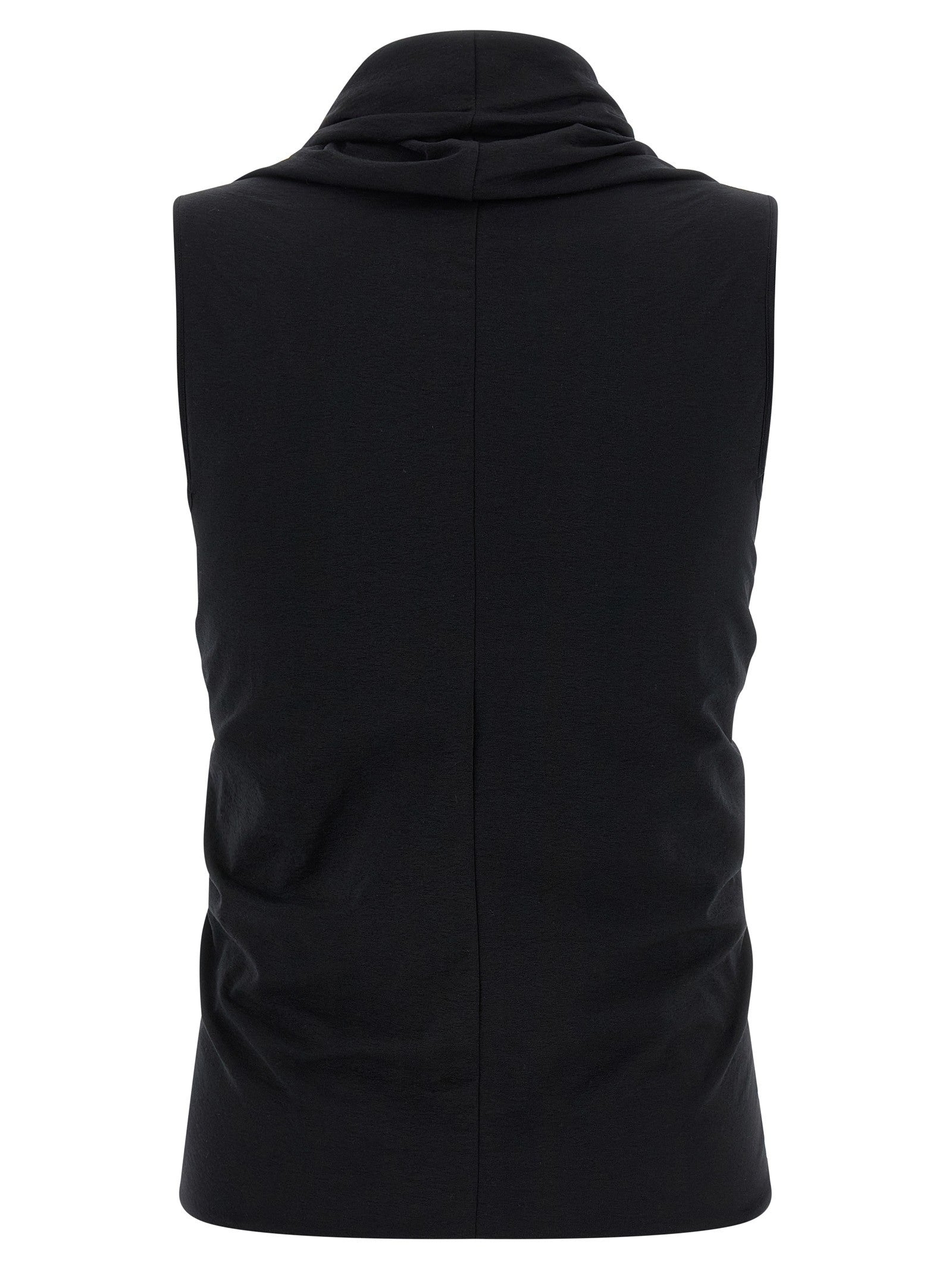 Rick Owens Jersey SS Prong Top Black