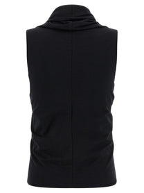 Rick Owens Jersey SS Prong Top Black