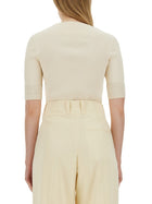 Bottega Veneta Women's Jersey Shirt White, view 3