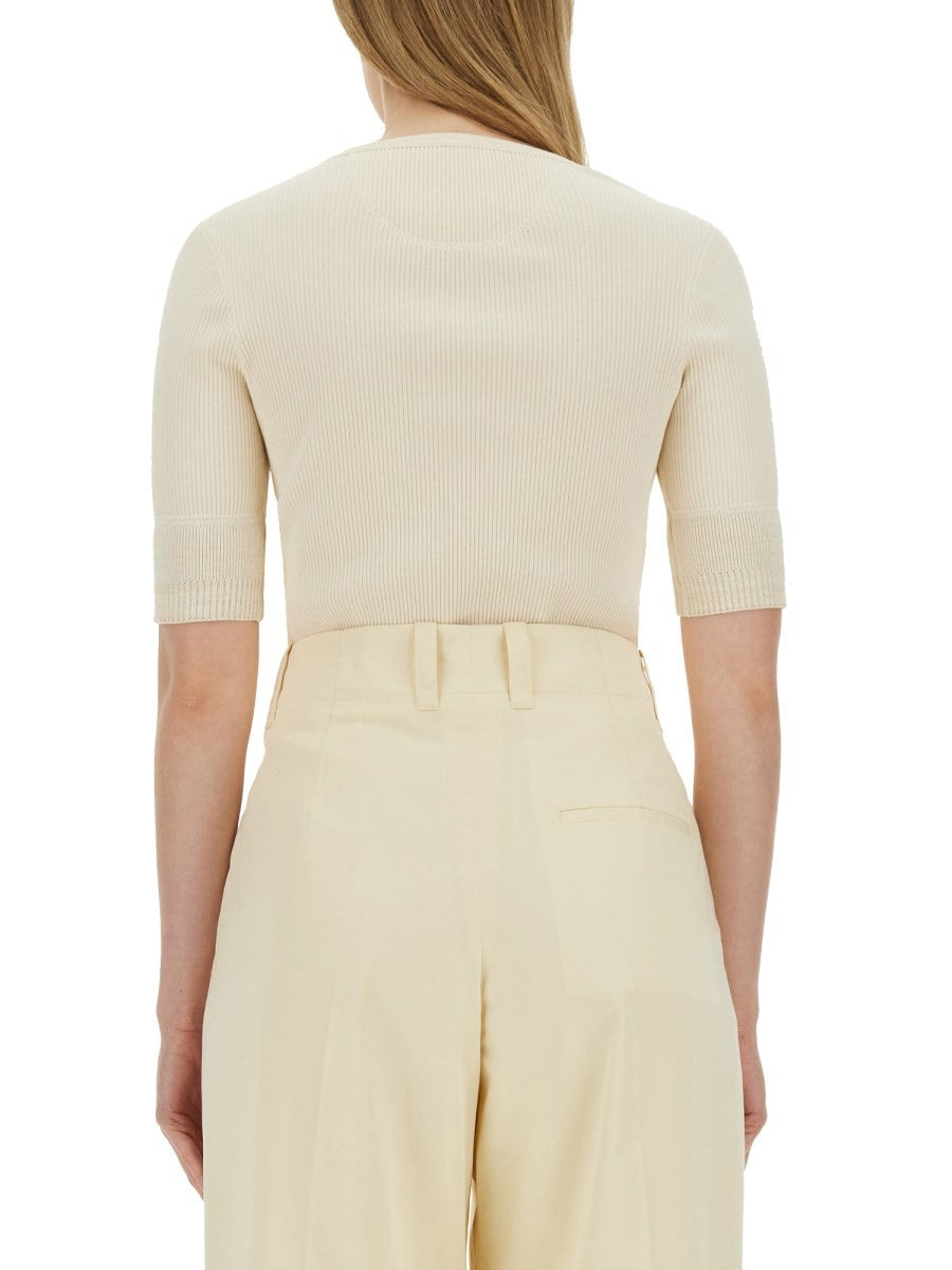 Bottega Veneta Women's Jersey Shirt White, view 3