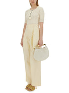 Bottega Veneta Women's Jersey Shirt White, view 2