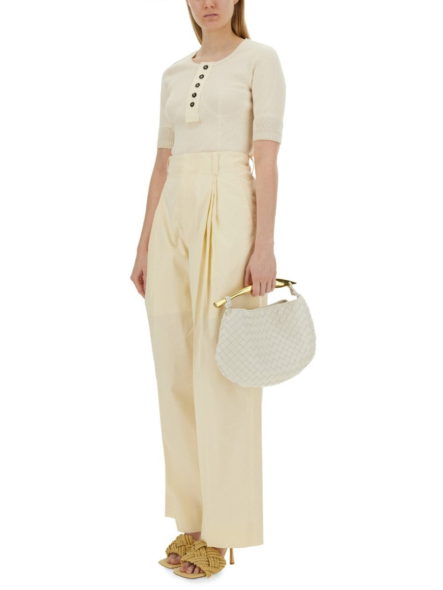 Bottega Veneta Women's Jersey Shirt White, view 2