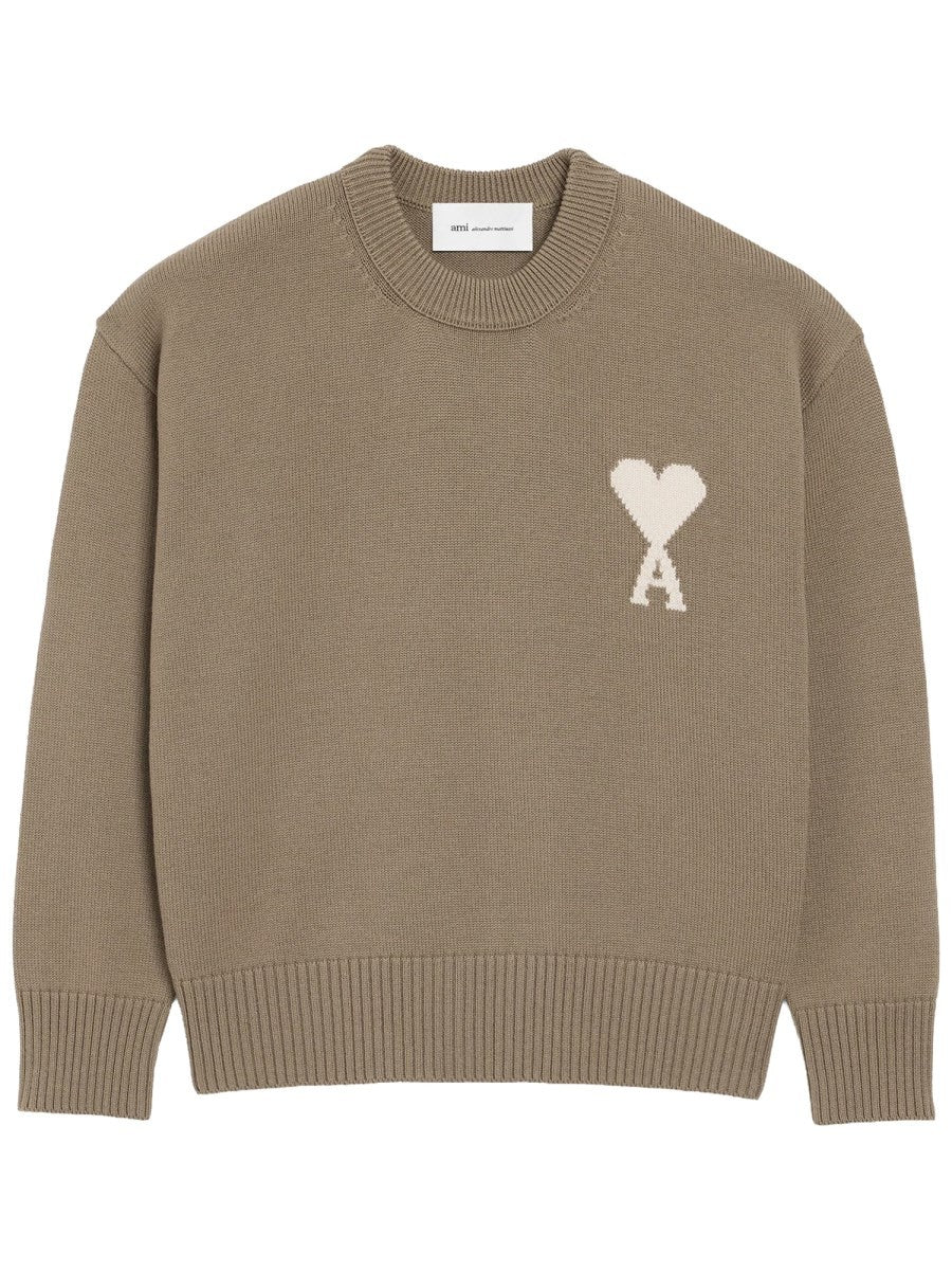 Ami Paris Men's Jersey Beige