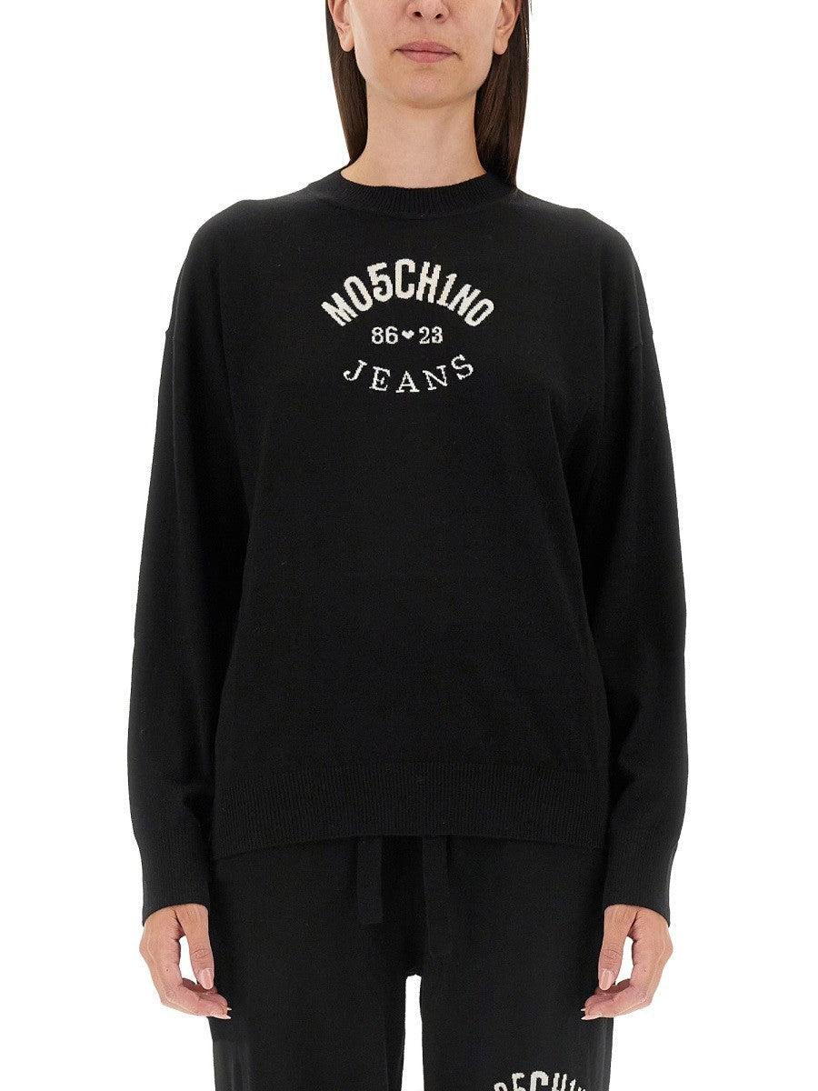 Moschino Jeans Women's Jersey Black Moschino Jeans