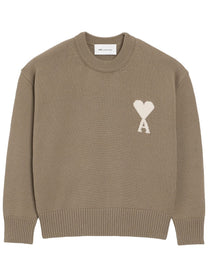 Ami Paris Men's Jersey Beige