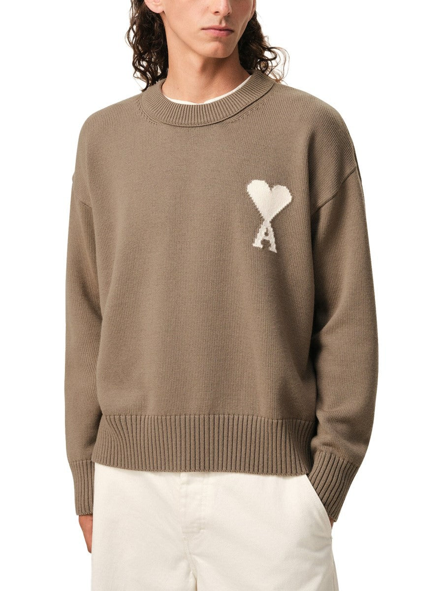 Ami Paris Men's Jersey Beige