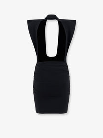 Amazuìn Women's Jess Stretch Jersey Mini Dress Black, view 2