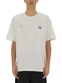 Ih Nom Uh Nit Men's Jesus Love All Print Shirt White