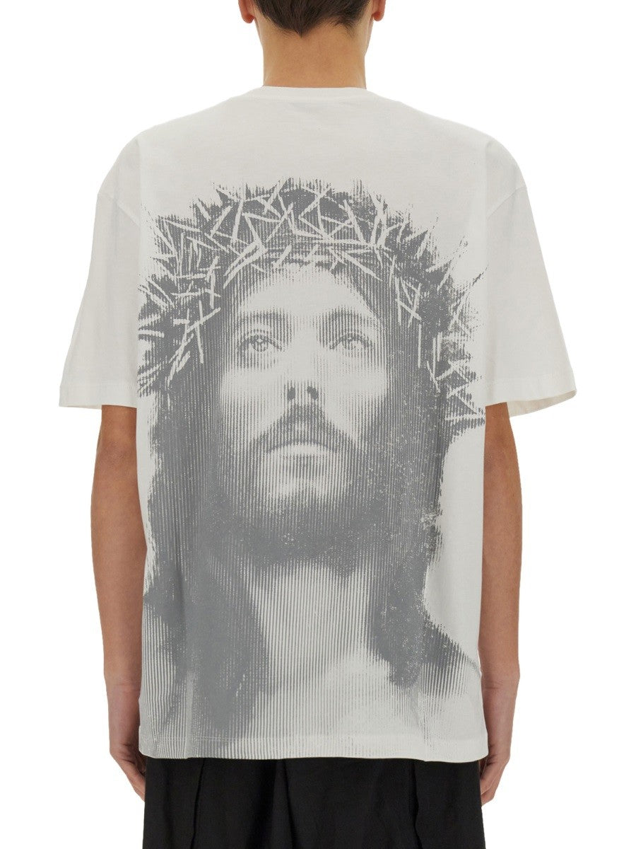 Ih Nom Uh Nit Men's Jesus Love All Print Shirt White
