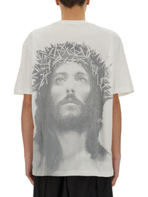 Ih Nom Uh Nit Men's Jesus Love All Print Shirt White