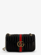 Gucci Women's Jetset GG Marmon Leather Shoulder Bag Black