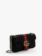Gucci Women's Jetset GG Marmon Leather Shoulder Bag Black, view 3