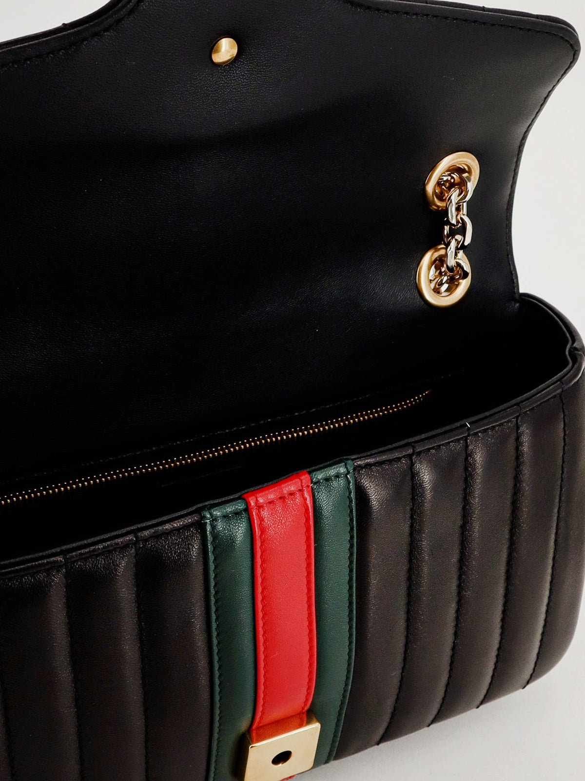 Gucci Women's Jetset GG Marmon Leather Shoulder Bag Black, view 5