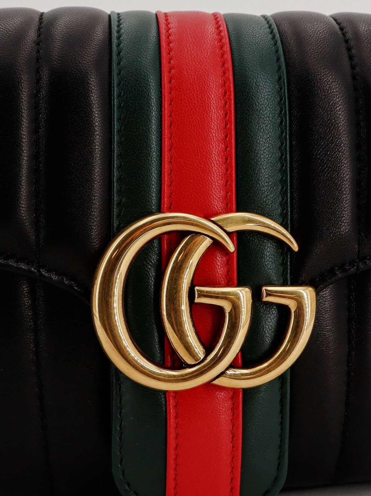 Gucci Women's Jetset GG Marmon Leather Shoulder Bag Black, view 4