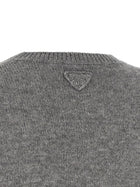 PRADA Jewel Bandana Sweater Grey, view 5