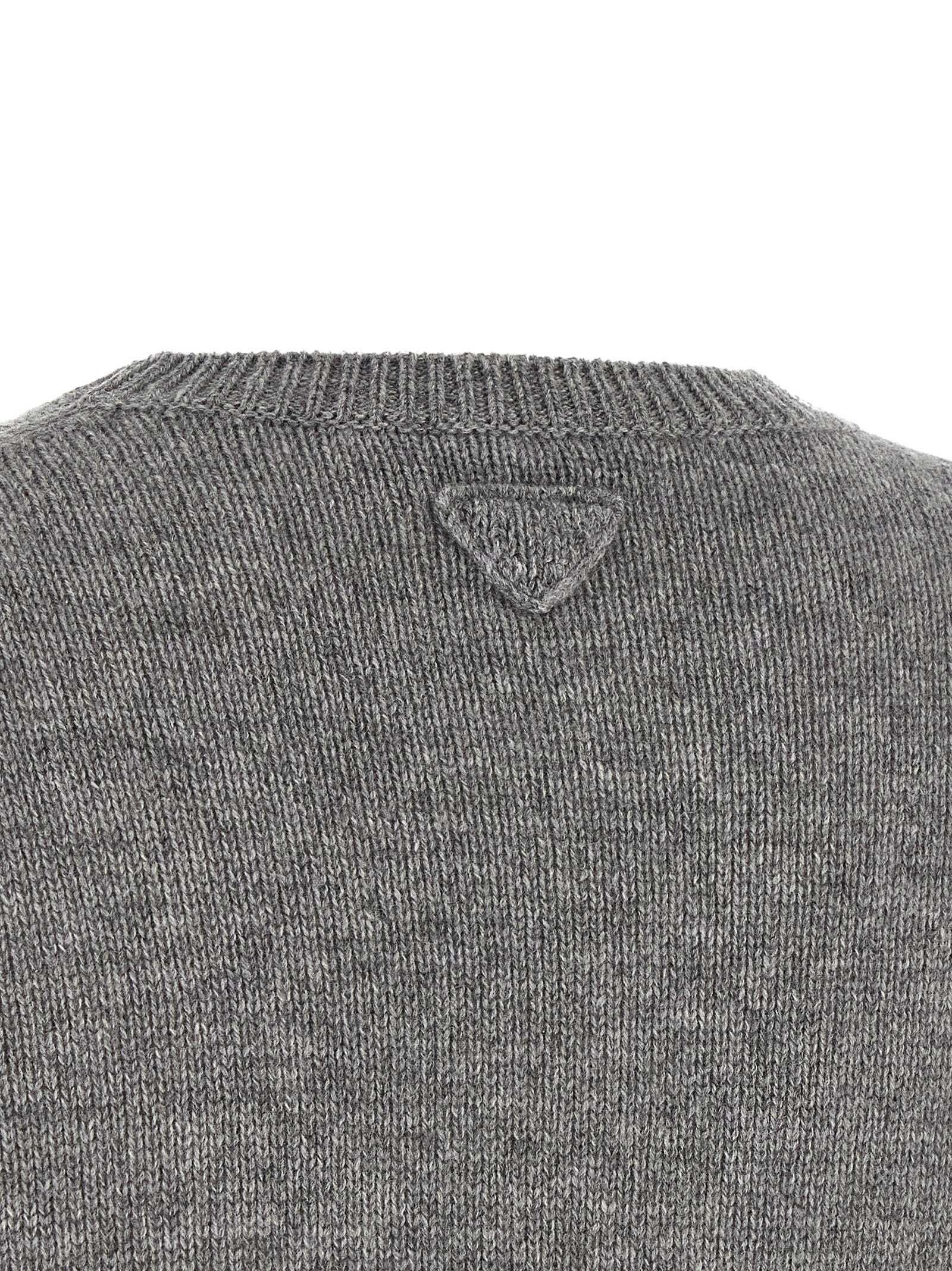 PRADA Jewel Bandana Sweater Grey