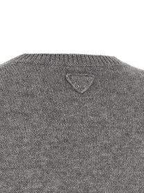PRADA Jewel Bandana Sweater Grey