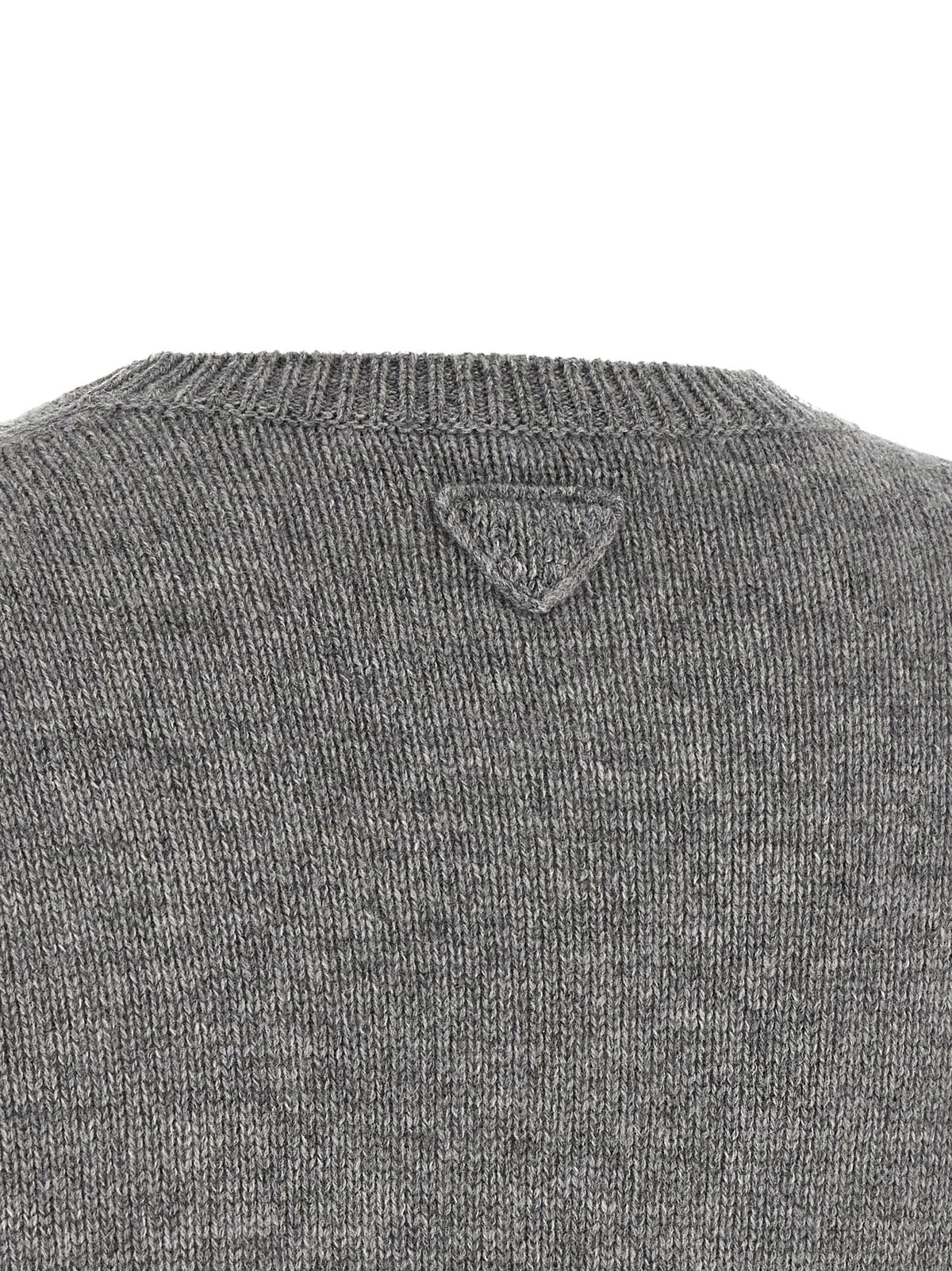 PRADA Jewel Bandana Sweater Grey, view 5