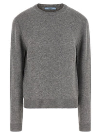 PRADA Jewel Bandana Sweater Grey