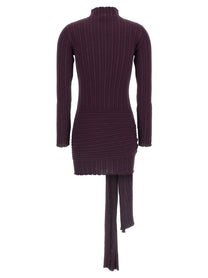 Giuseppe Di Morabito Jewel Brooch Dress Purple, view 2