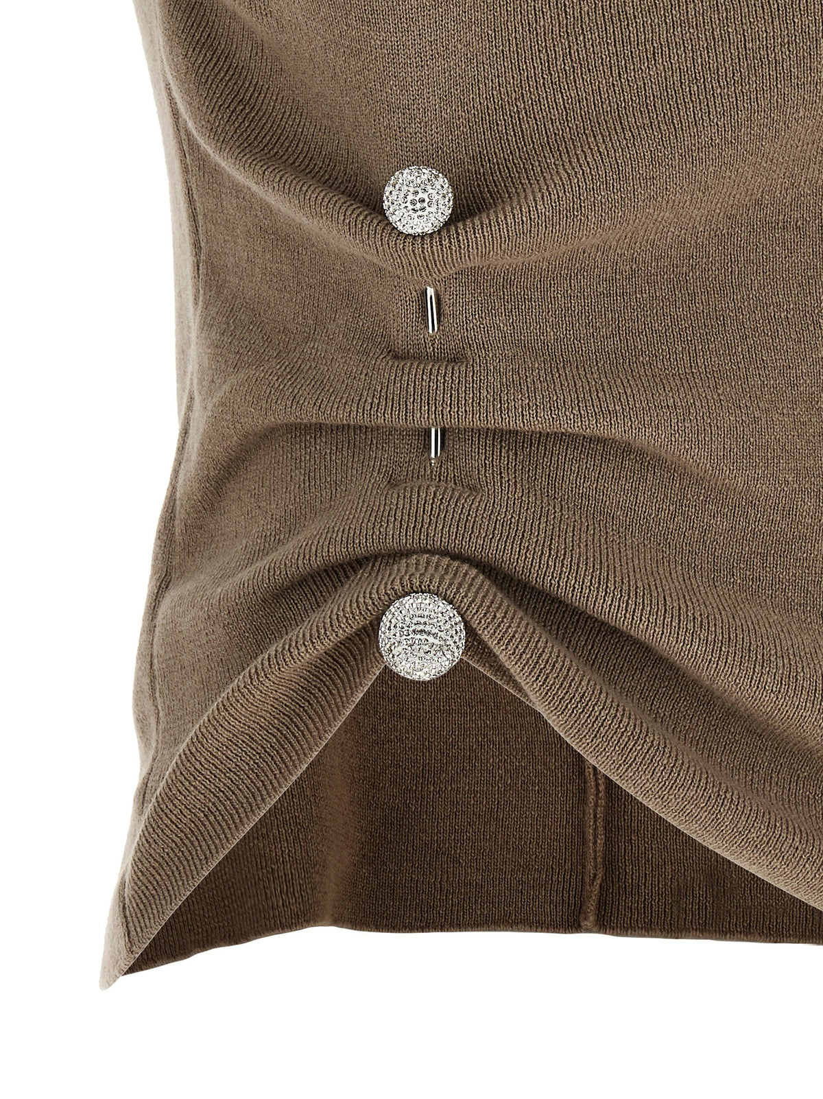 Giuseppe Di Morabito Jewel Brooch Top Beige, view 4