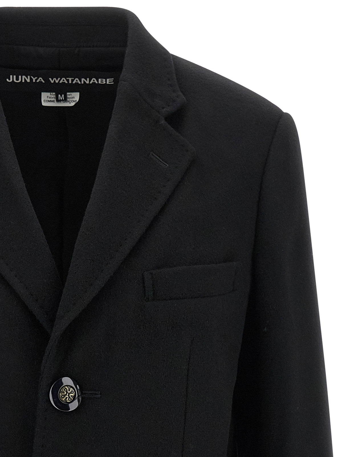 Junya Watanabe Jewel Button Coat Black