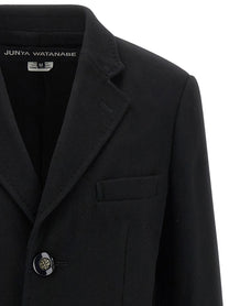 Junya Watanabe Jewel Button Coat Black